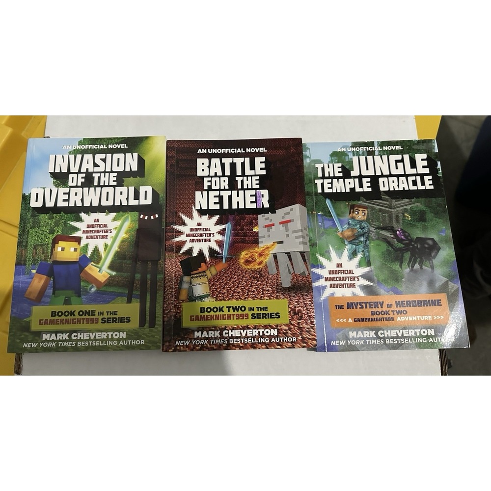 Minecraft Books Gameknight999 3 books